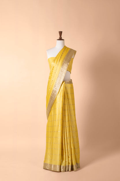 Handwoven Yellow Sari Gift Box