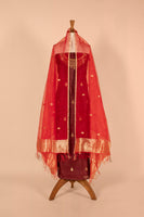 Handwoven Garnet Silk Suit Piece