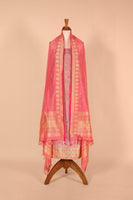 Handwoven Mauve Silk Suit Piece