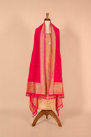 Handwoven Peach Silk Suit Piece