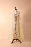 Handwoven Yellow Chanderi Suit Piece