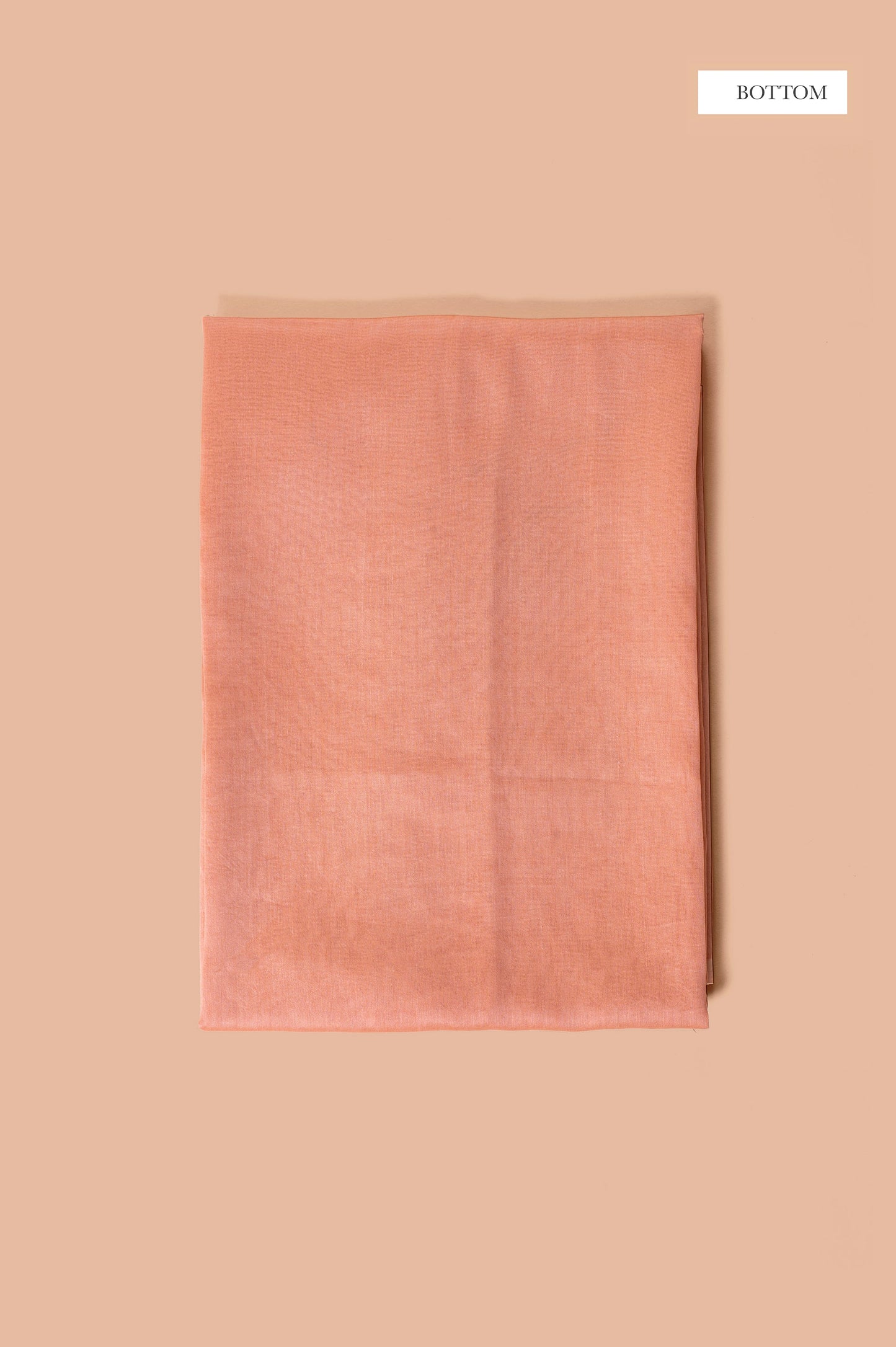 Handwoven Peach Chanderi Suit Piece