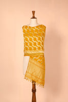 Handwoven Mustard Georgette Dupatta