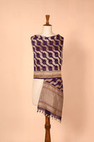 Handwoven Purple Georgette Dupatta