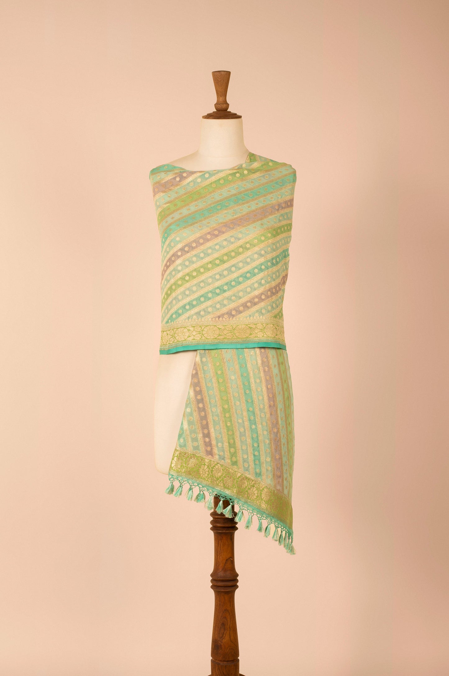 Handwoven Multicolor Georgette Dupatta