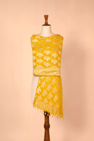 Handwoven Yellow Georgette Dupatta