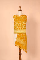 Handwoven Mustard Georgette Dupatta