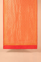 TEST Handwoven Orange Tussar Dupatta