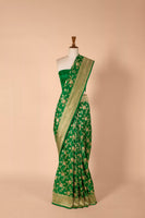 Handwoven Green Silk Sari