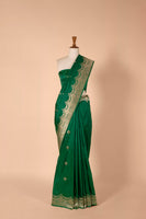 Handwoven Green Silk Sari