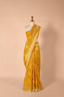 Handwoven Yellow Silk Sari