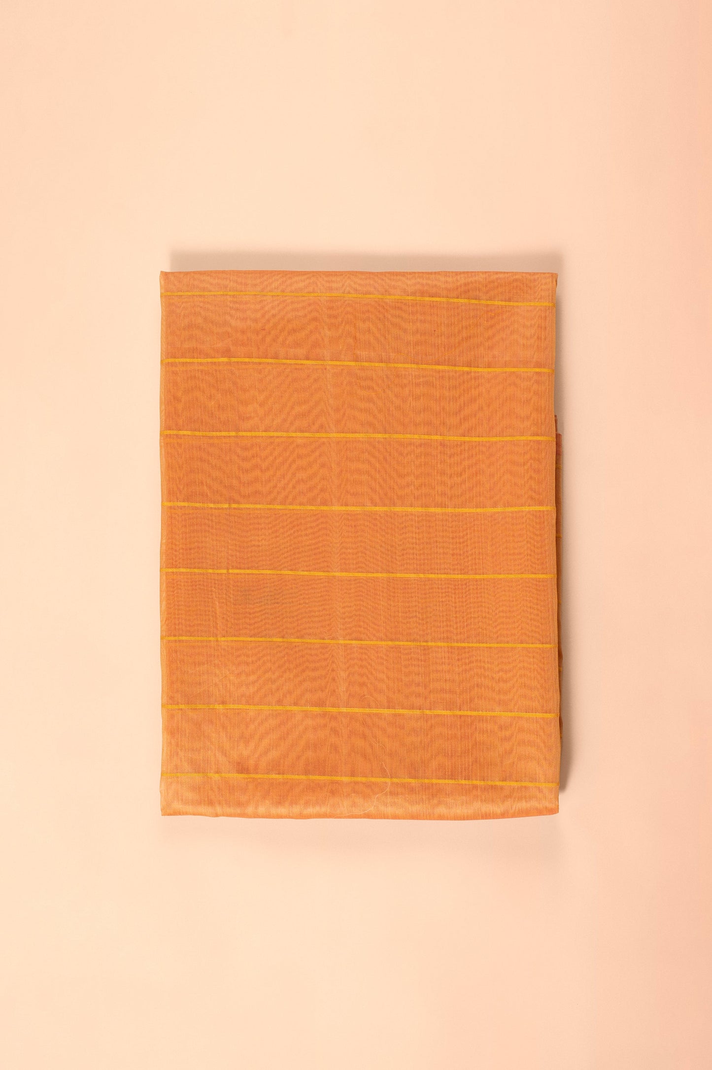 Handwoven Peach Chanderi Suit Piece