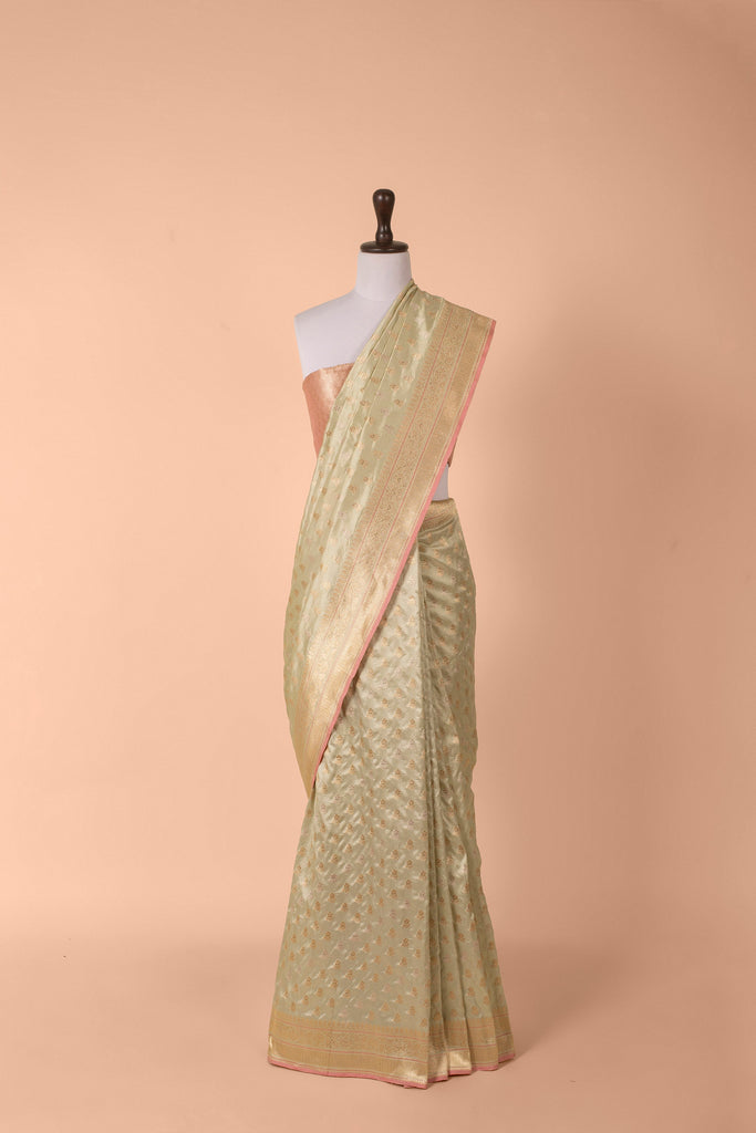 Handwoven Green Silk Saree