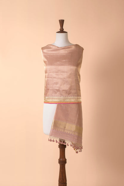 Handwoven Mauve Silk Dupatta