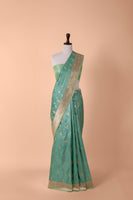 Handwoven Blue Silk Saree