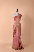 Handwoven Pink Kanjivaram Silk Saree