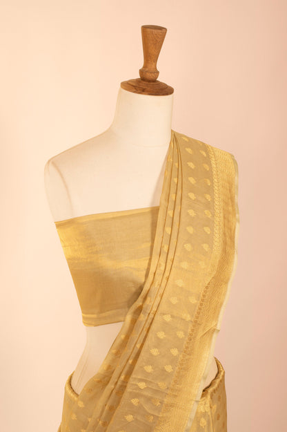 Handwoven Green Tissue Sari