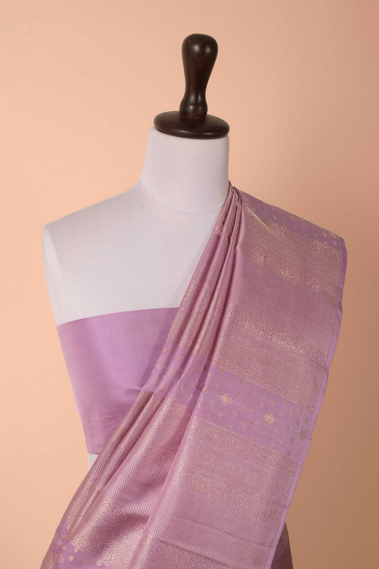 Handwoven Pink Kanjivaram Silk Saree