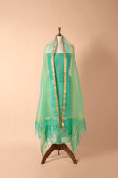 Handwoven Green Linen Suit Piece