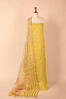 Handwoven Yellow Chanderi Suit Piece