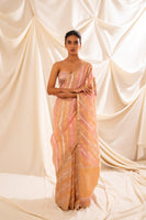 Handwoven Multicolor Organza Sari