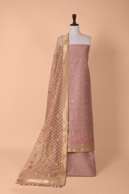 Handwoven Pink Net Suit Piece