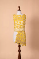 Handwoven Tuscany Yellow Georgette Dupatta