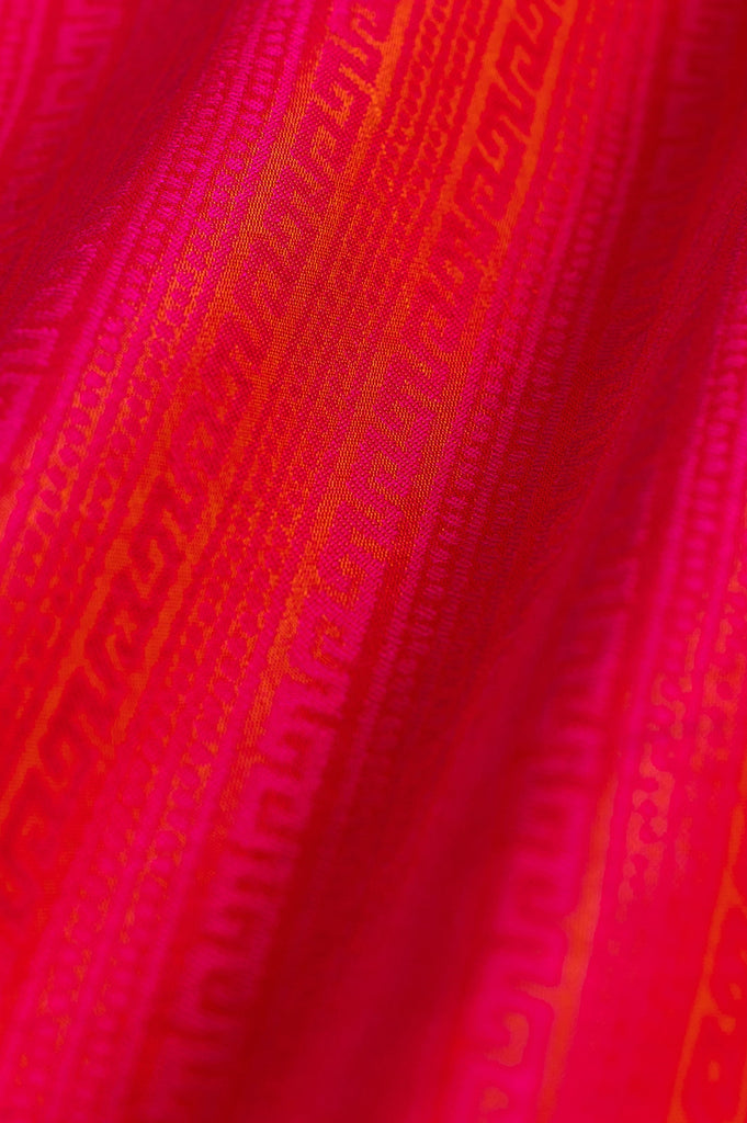 Handwoven Pink Satin Silk Blouse Fabric