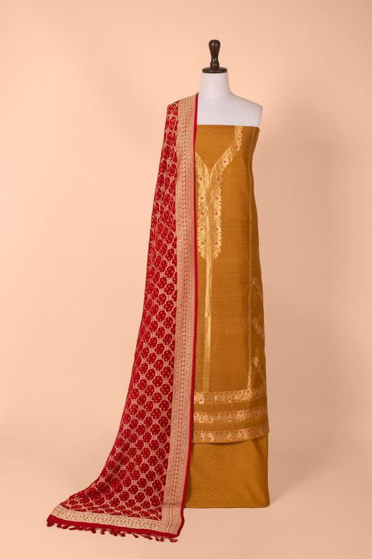 Handwoven Yellow Cotton Suit Piece