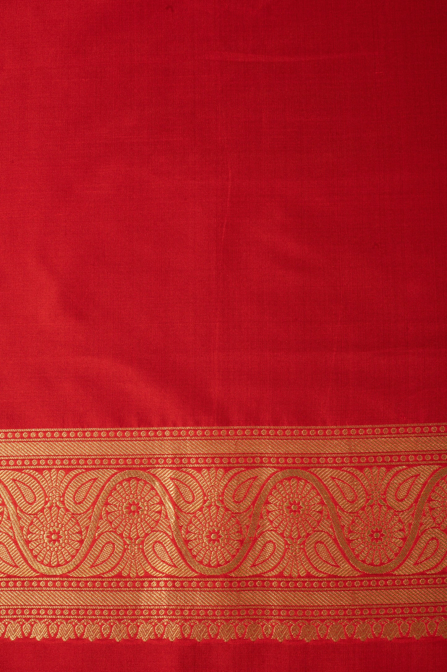 Handwoven Red Silk Sari