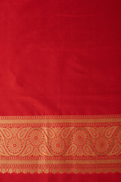 Handwoven Red Silk Sari