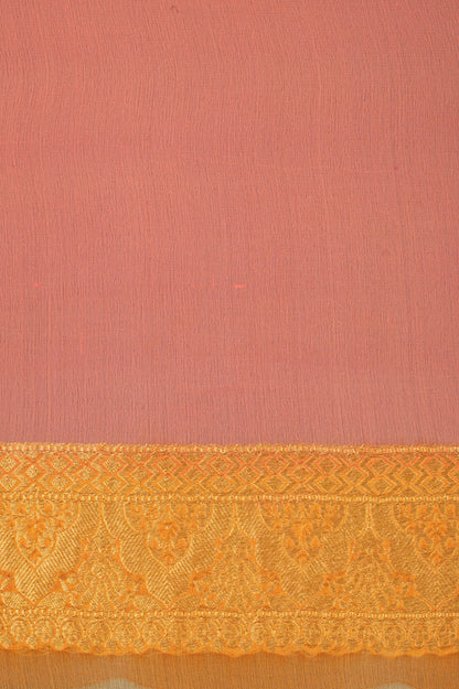 Handwoven Multicolor Georgette Sari