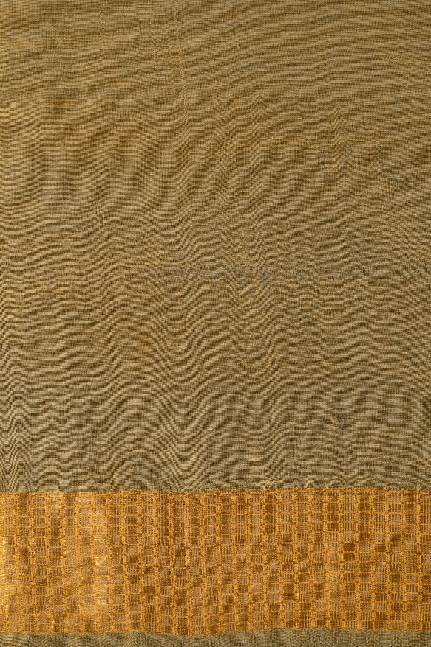 Handwoven Yellow Organza Sari