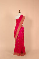 Handwoven Pink Silk Sari