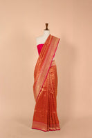 Handwoven Red Silk Sari