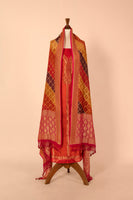 Handwoven Red Silk Suit Piece