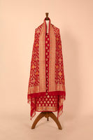 Handwoven Red Georgette Suit Piece