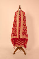 Handwoven Red Georgette Suit Piece