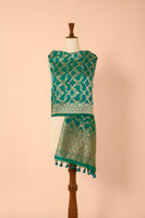 Handwoven Green Silk Dupatta