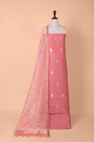Handwoven Pink Linen Suit Piece