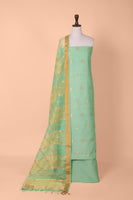 Handwoven Green Linen Suit Piece