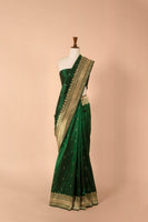 Handwoven Green Silk Sari