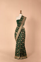 Handwoven Green Silk Sari