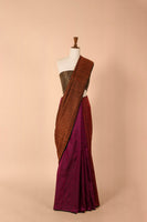 Handwoven Multicolor Satin Silk Sari
