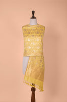 Handwoven Yellow Silk Dupatta