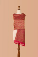 Handwoven Magenta Silk Dupatta