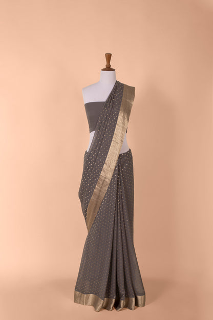 Handwoven Grey Sari Gift Box