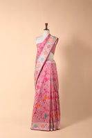 Handwoven Pink Silk Saree