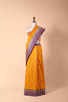 Handwoven Yellow Silk Sari
