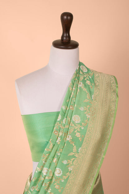 Handwoven Green Silk Saree